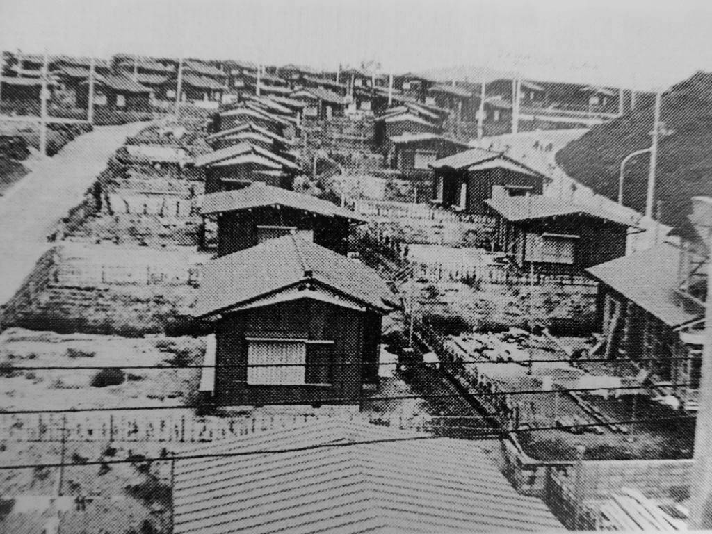 入居が始まった頃の百合が丘団地の写真