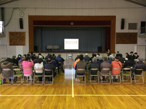 会場の様子（山西小学校体育館）