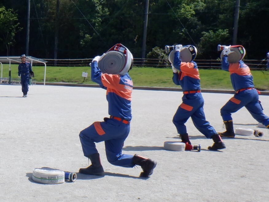 ホース延長訓練の写真1
