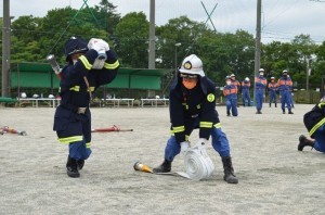 ホース延長訓練の写真1