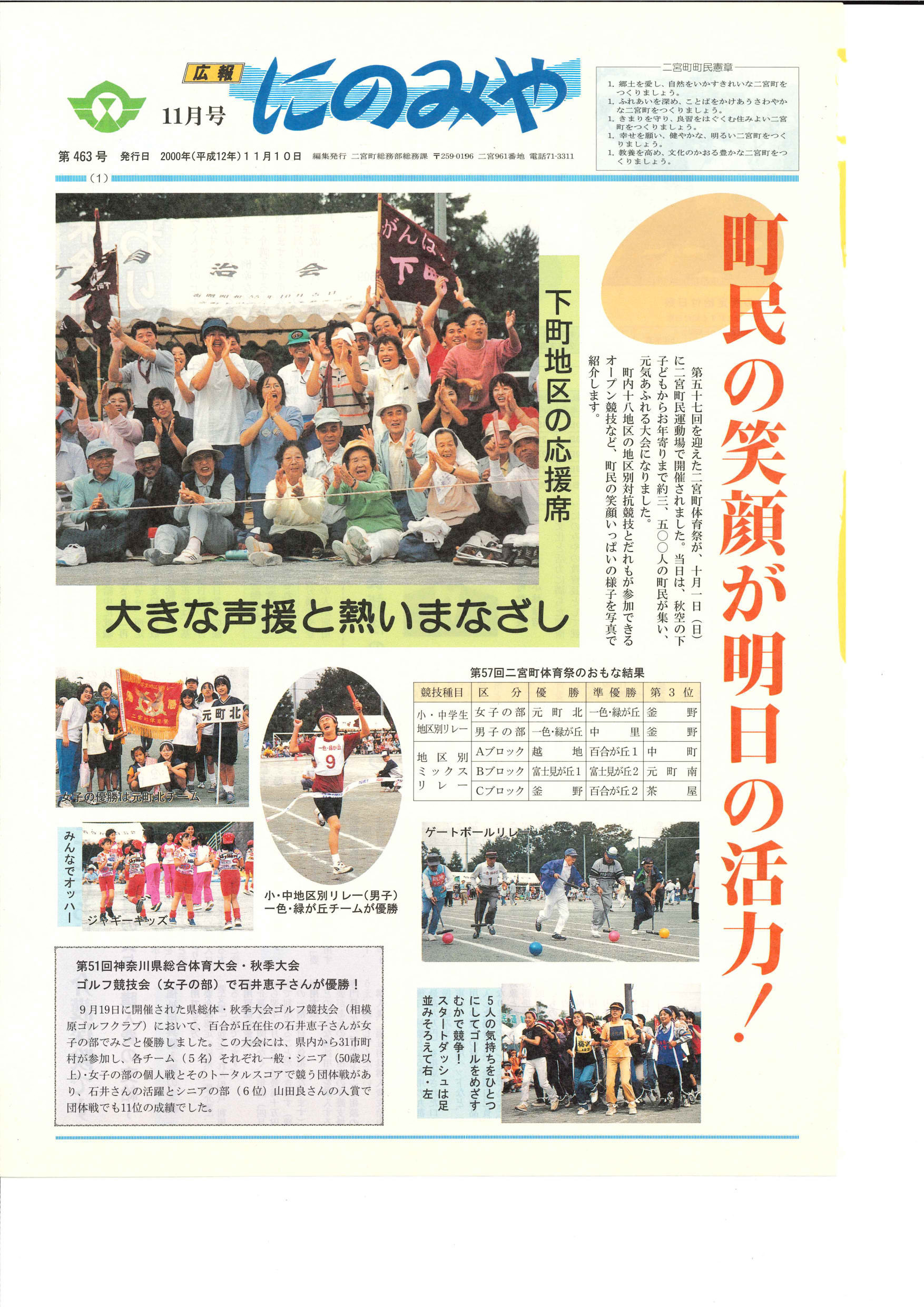 広報にのみや11月号