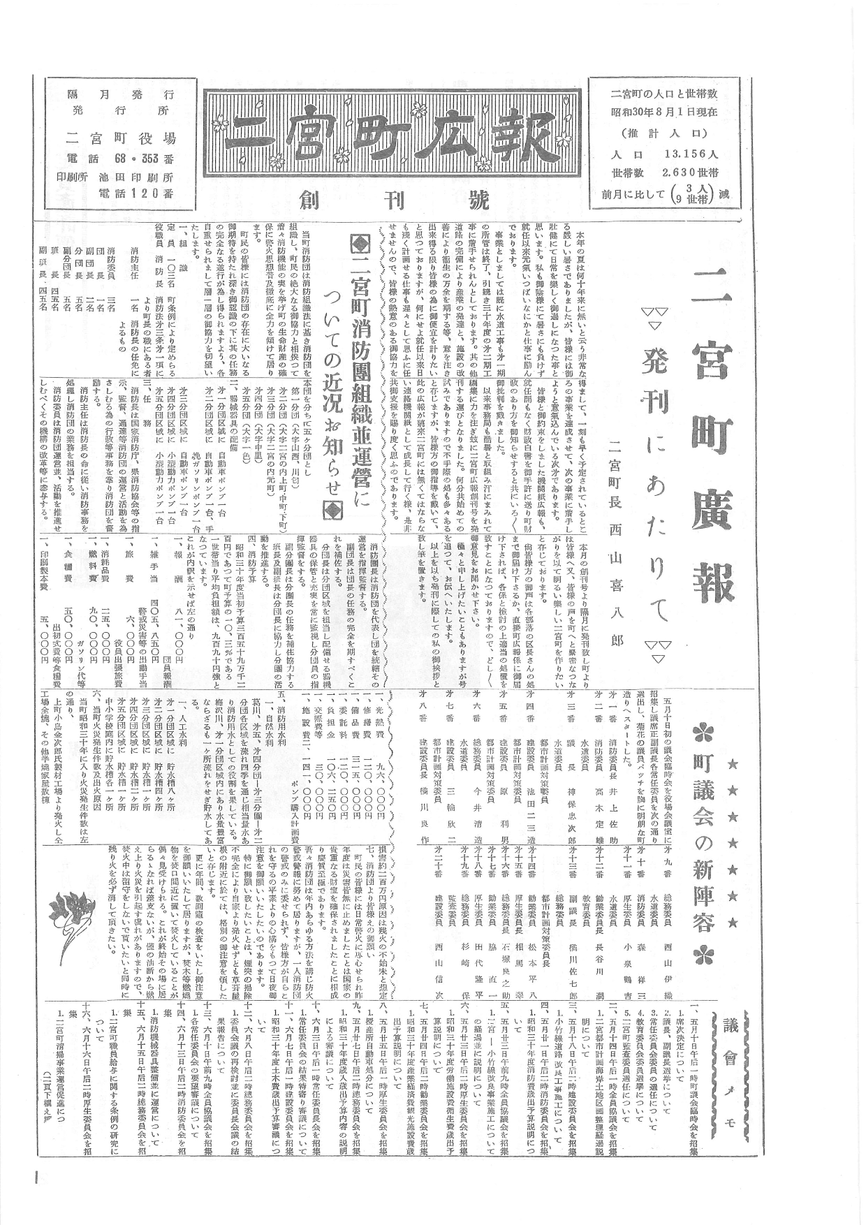 広報にのみや創刊号