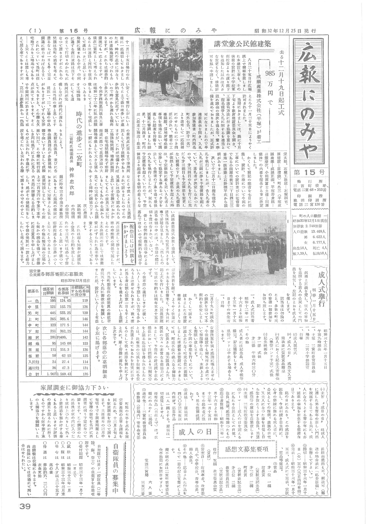 広報にのみや第15号