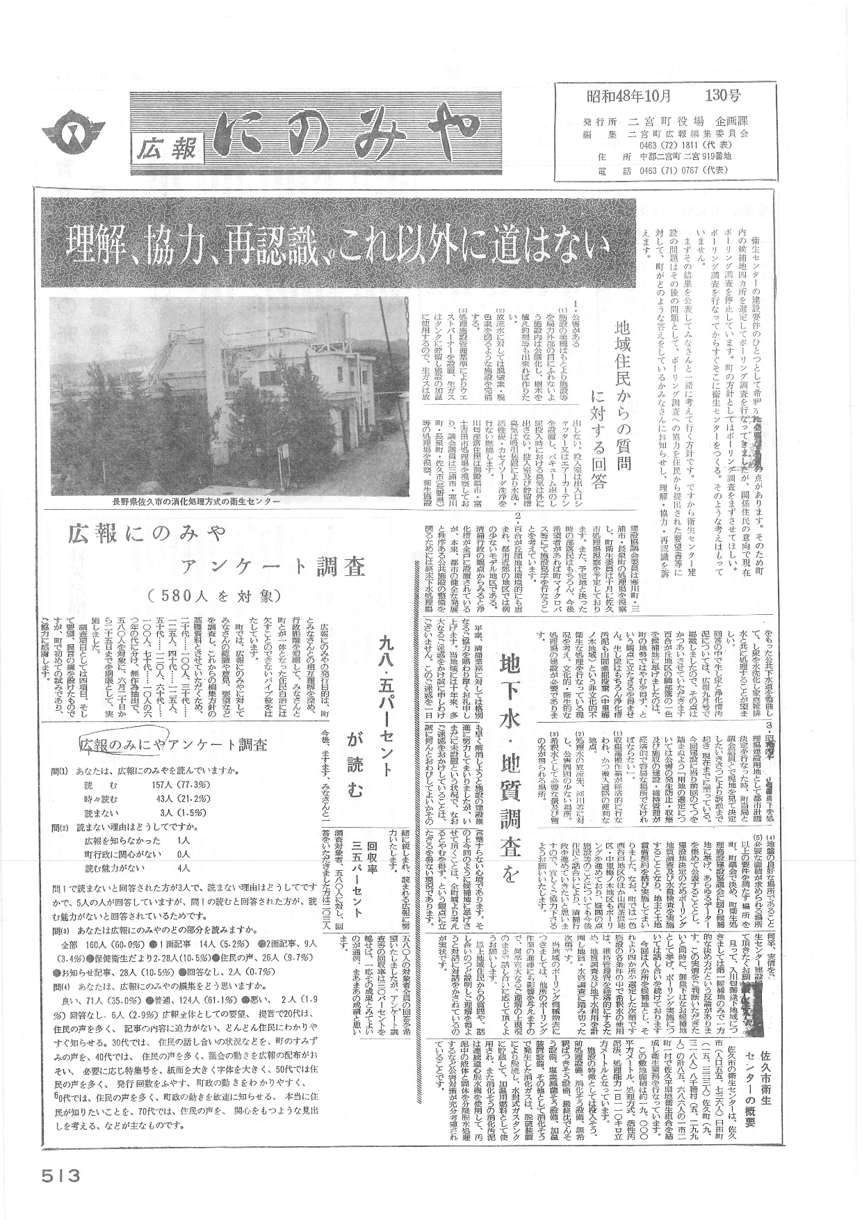 広報にのみや10月号
