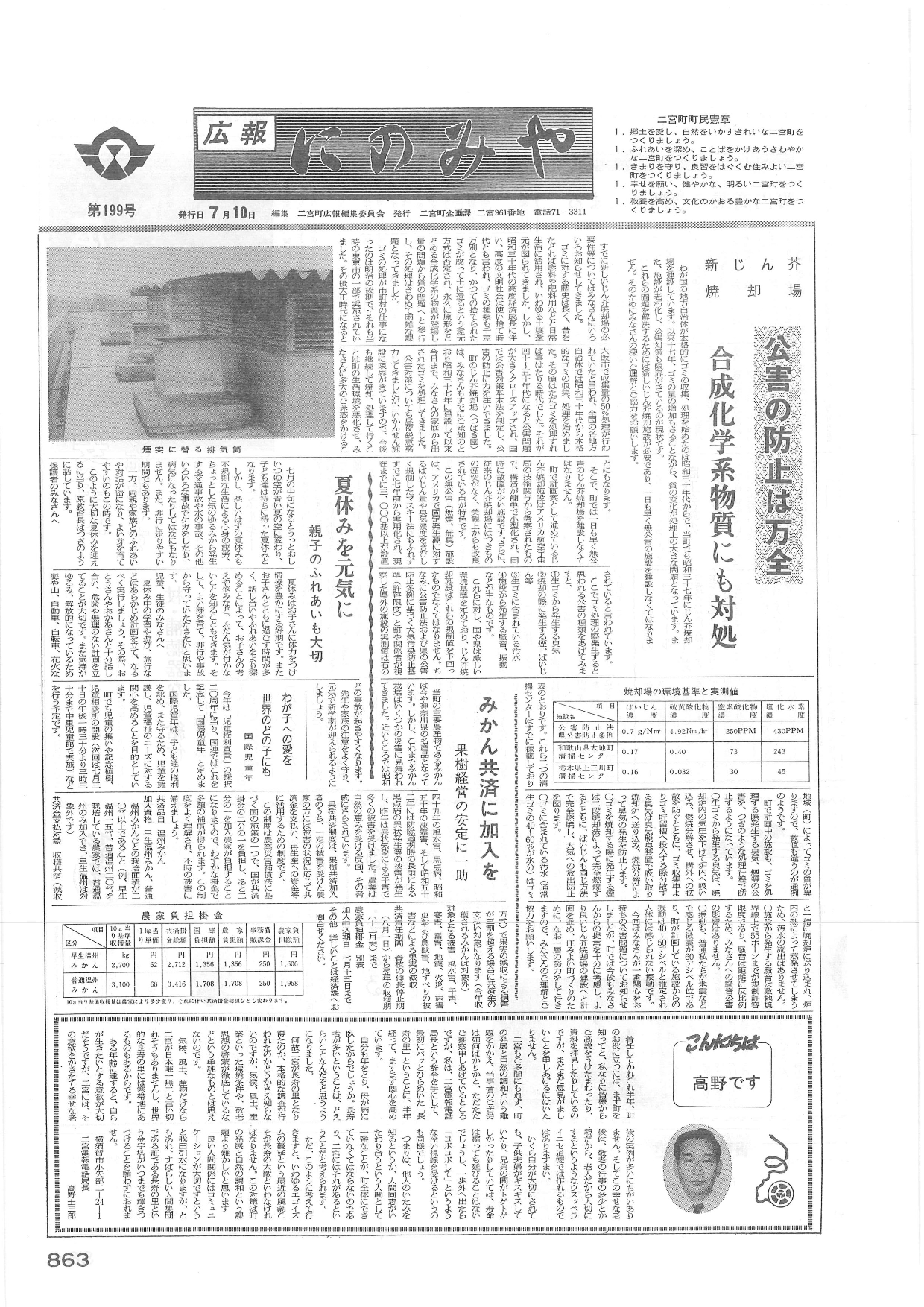 広報にのみや7月号