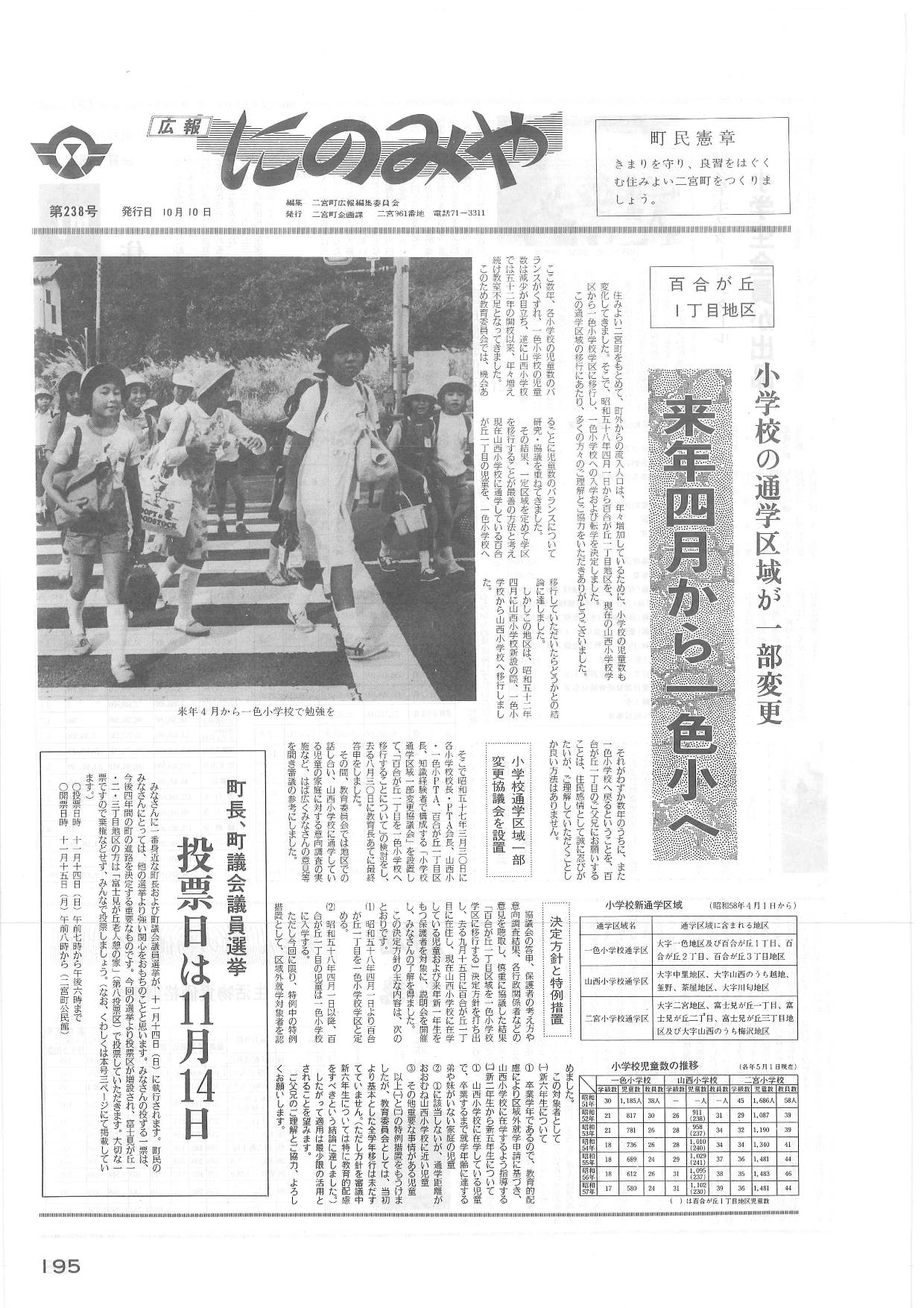 広報にのみや10月号