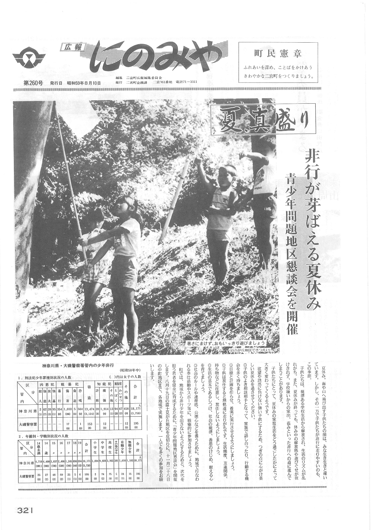 広報にのみや8月号