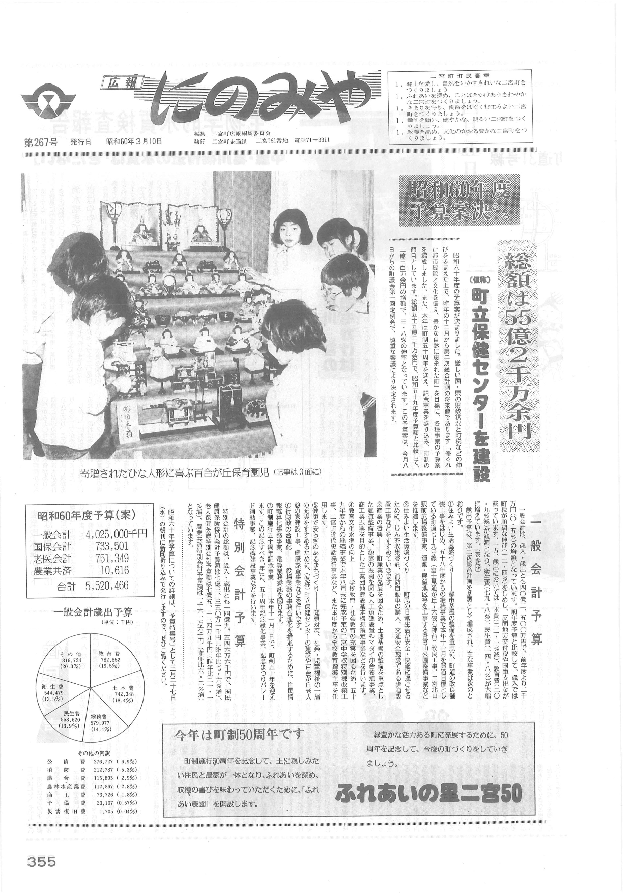 広報にのみや3月号