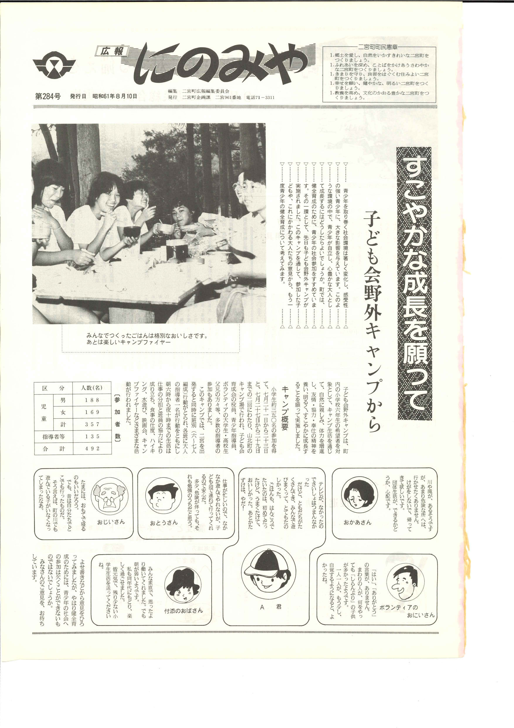 広報にのみや8月号