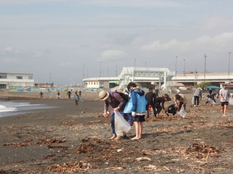 海岸清掃活動の写真