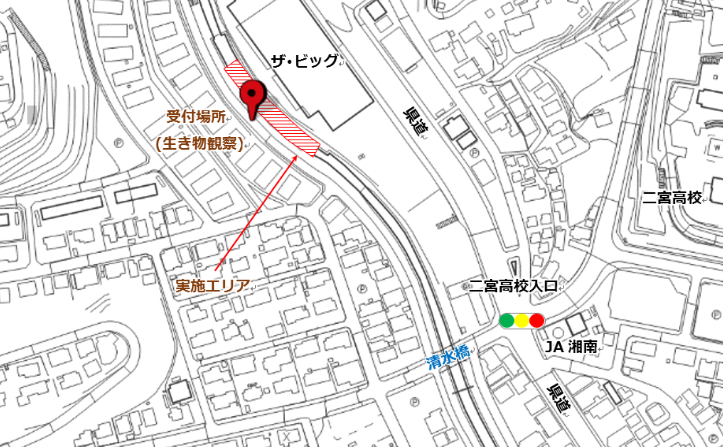 生き物観察会場マップ