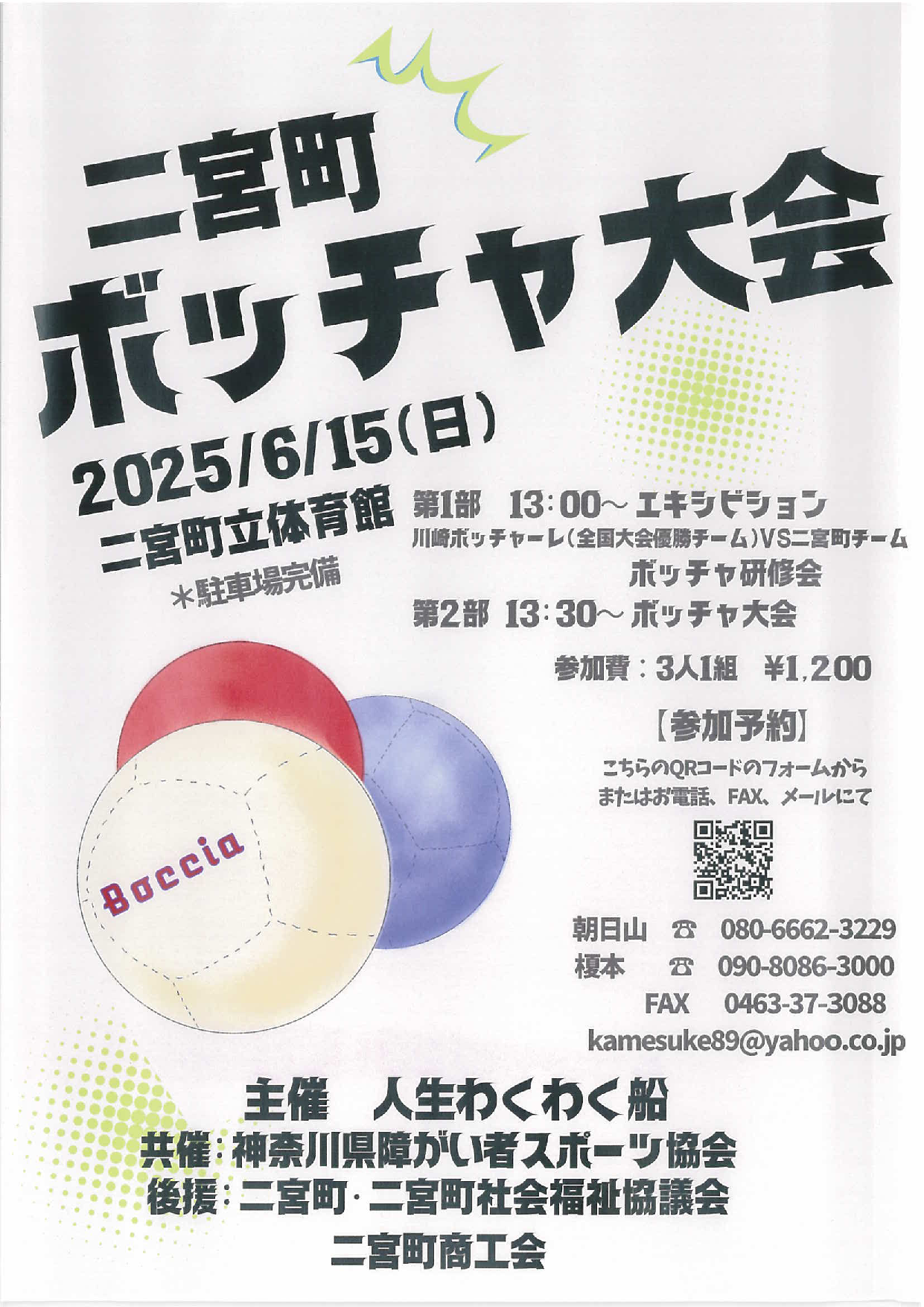 二宮町ボッチャ大会